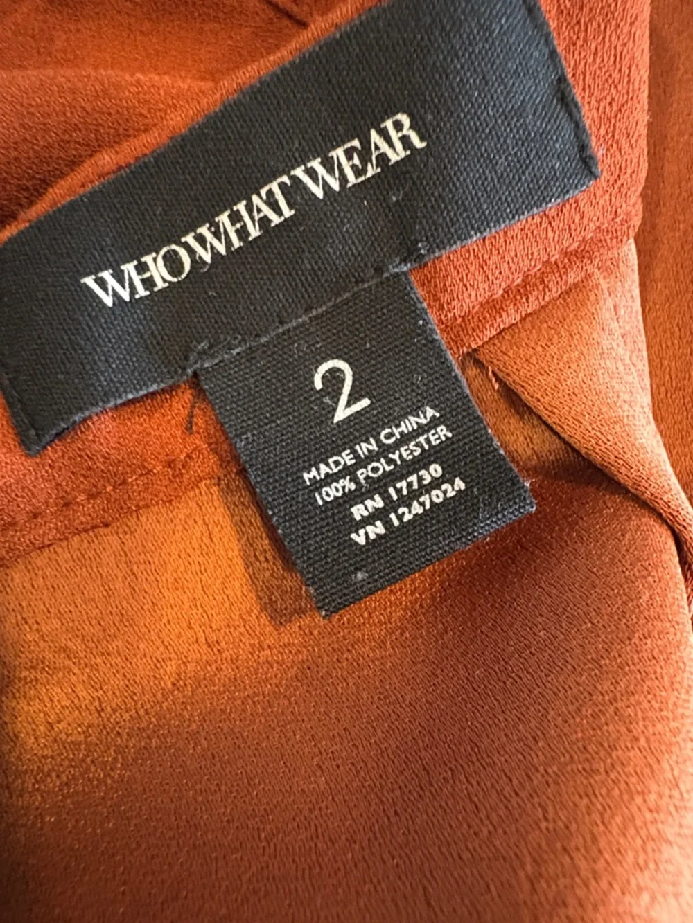 Who What Wear Rust Pencil Skirt - Picture 4 of 5